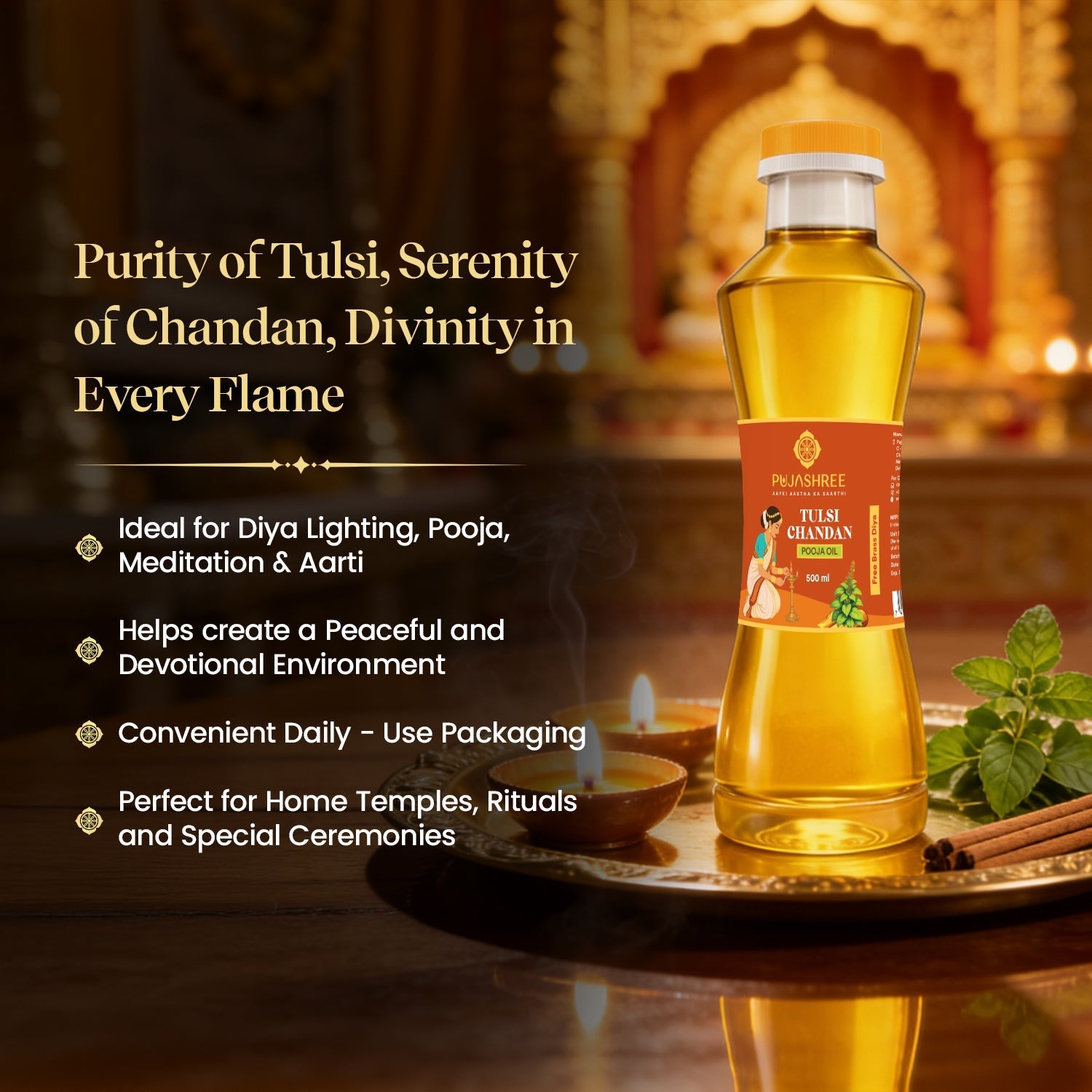 Tulsi Chandan Pooja Oil