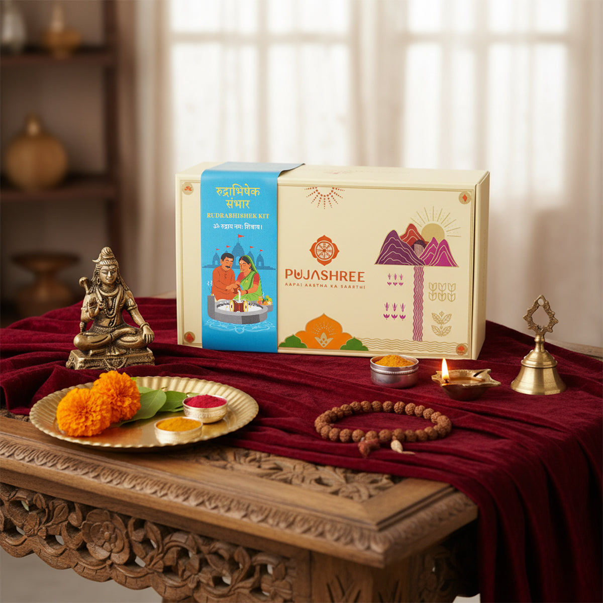 Rudrabhishek Kit - Complete Vedic Set for Shiv Pooja & Abhishek