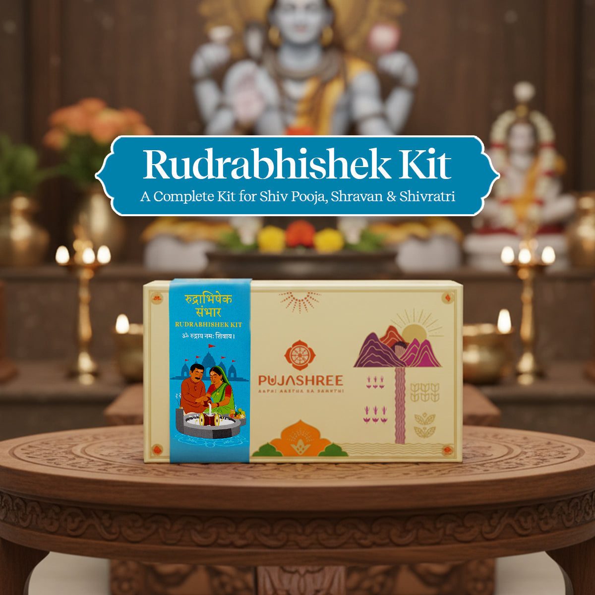 Rudrabhishek Kit - Complete Vedic Set for Shiv Pooja & Abhishek