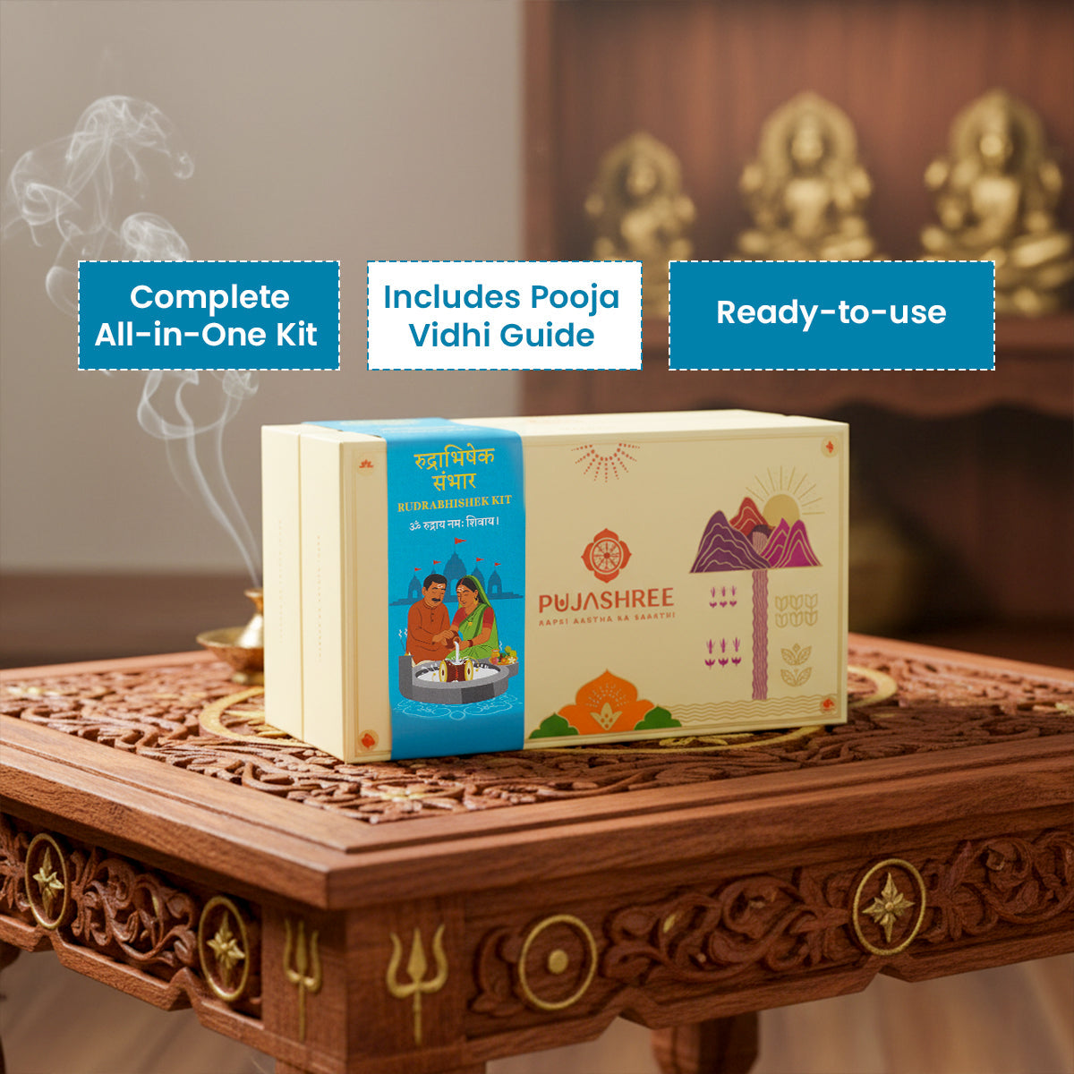 Rudrabhishek Kit - Complete Vedic Set for Shiv Pooja & Abhishek