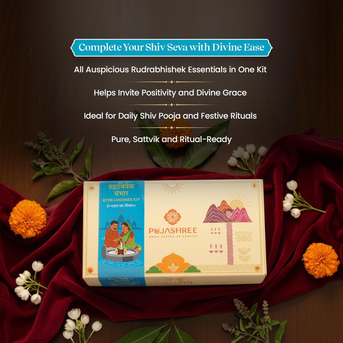Rudrabhishek Kit - Complete Vedic Set for Shiv Pooja & Abhishek