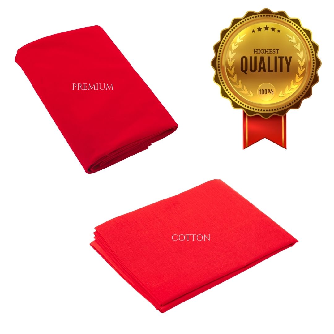 Red Cotton Cloth for Puja