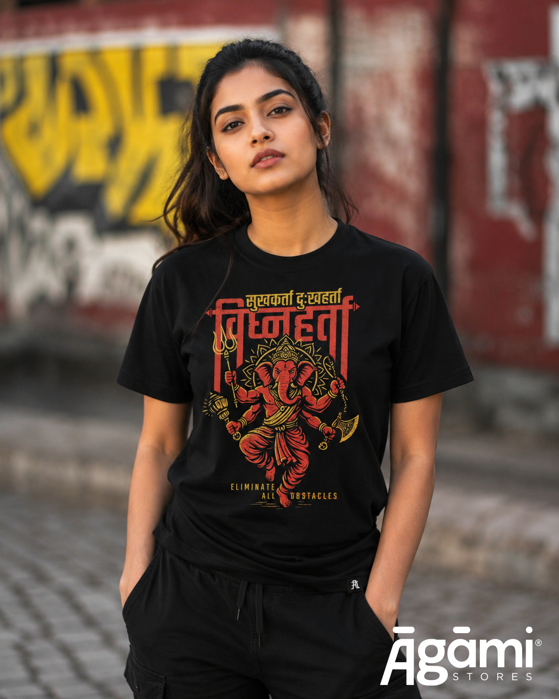 Ganpati Vighnaharta T-Shirt - Black