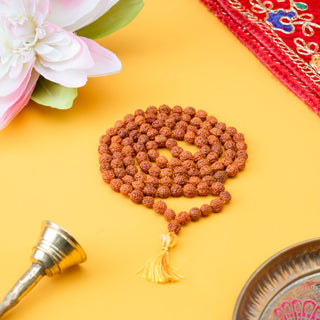 Original Rudraksha Mala (108 Beads) – Panch Mukhi Rudraksha (1 Pc)