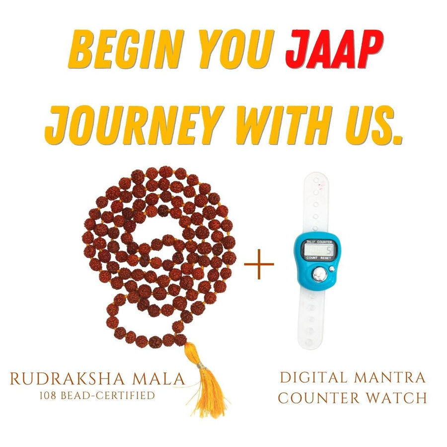 Rudraksha Mala and Digital Counting Set