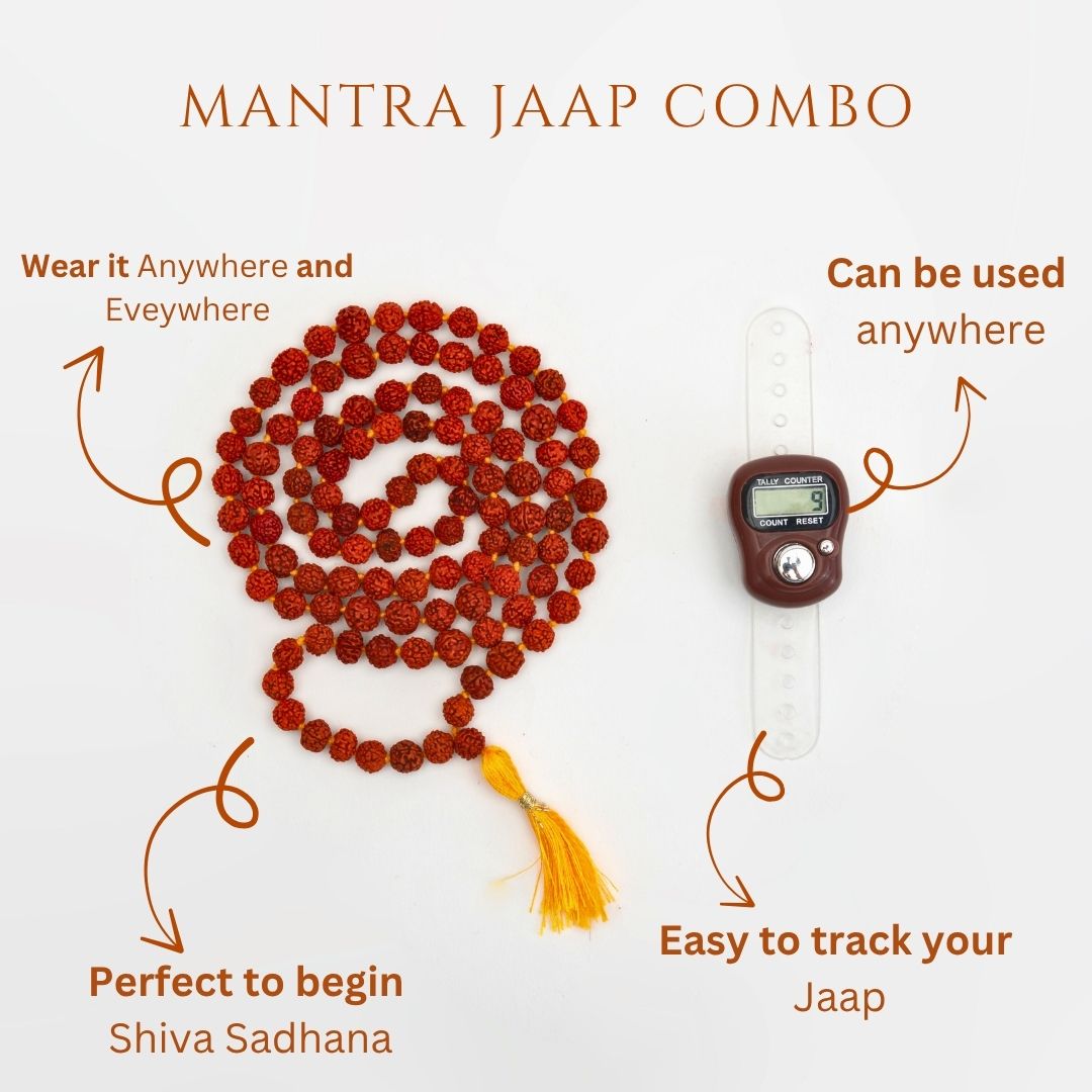 Rudraksha Mala with Jaap Counter