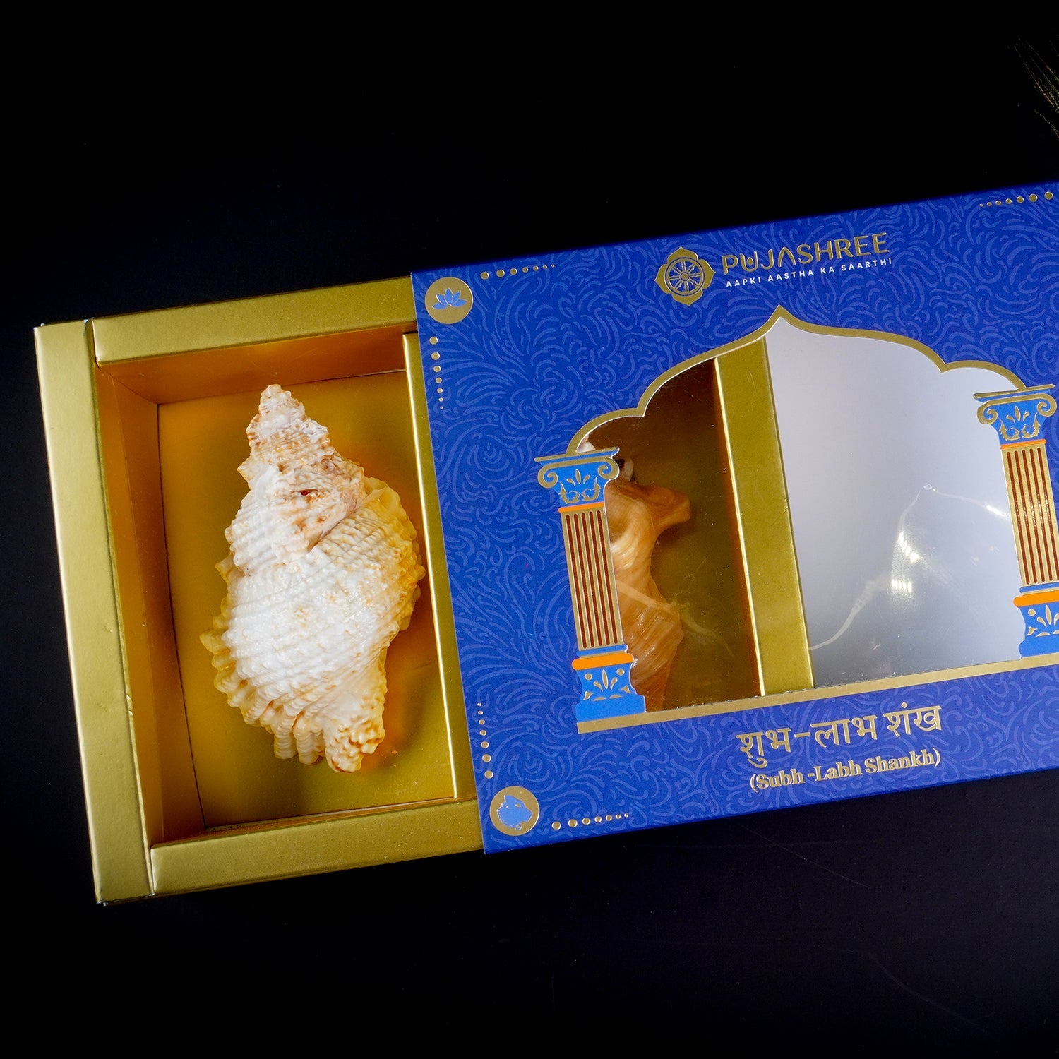 Sacred Shubh – Labh Shankh Pair – Bring Home Prosperity & Protection by Pujashree | Sanatana Journey