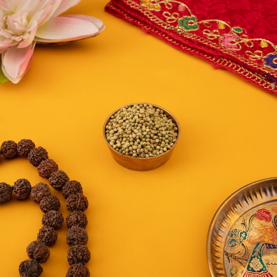 Sabut Dhaniya – Sacred Coriander Seeds for Pooja