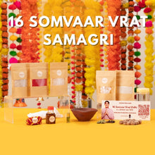 Solah Somvar Pooja Samagri Kit – 14 Consumables for 16 Mondays (No Shivling/Kalash)
