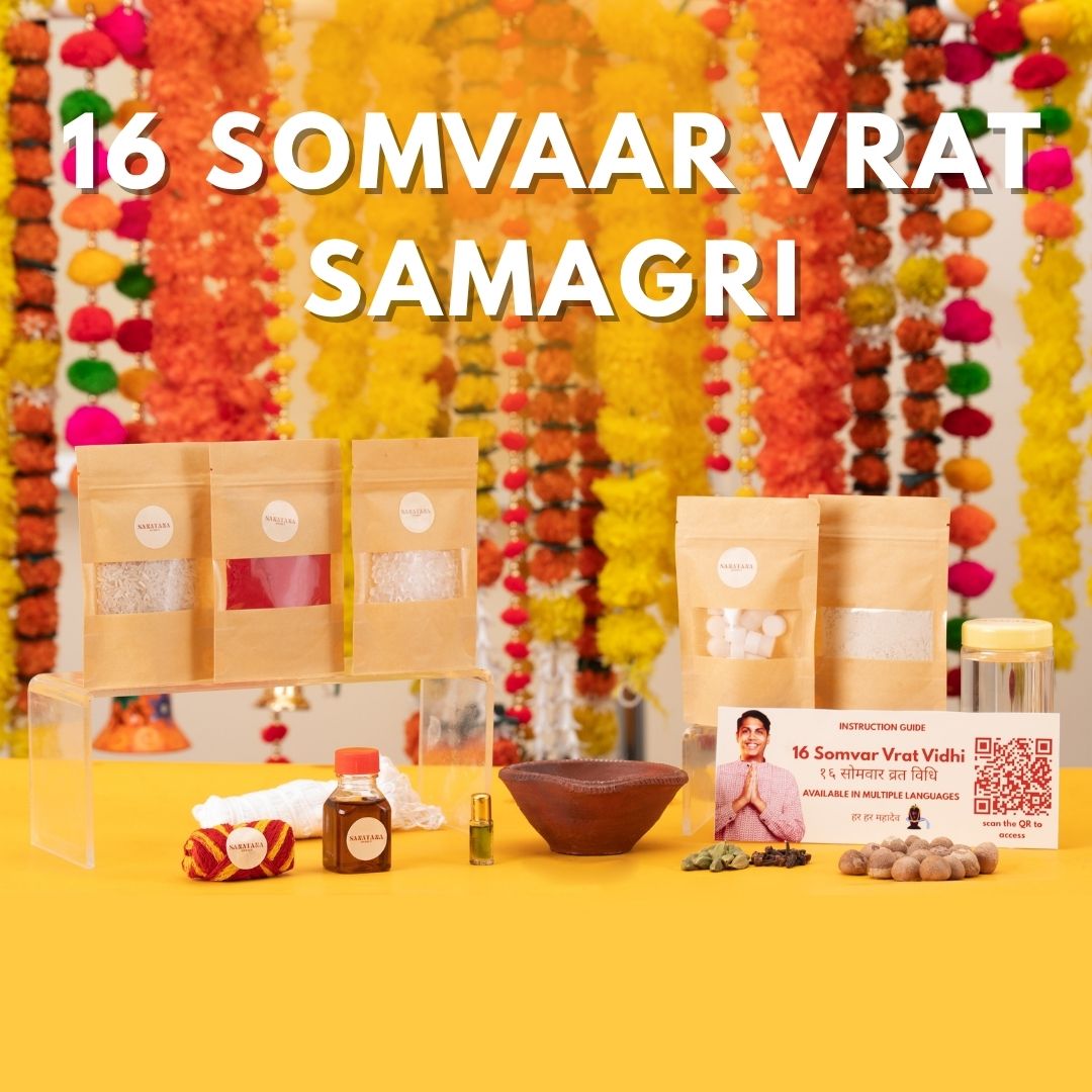 Solah Somvar Puja Samagri Kit included in the Complete Somvar Vrat Experience