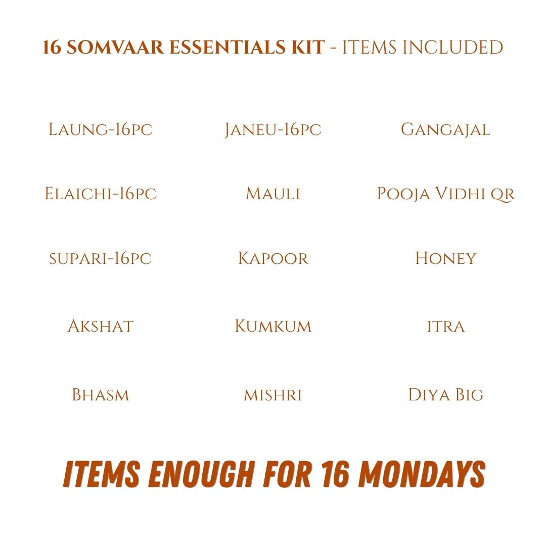 Solah Somvar Vrat Pooja Samagri Kit