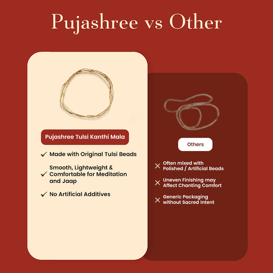 Tulsi Kanthi Mala – Sacred Garland of Devotion by Pujashree | Sanatana Journey
