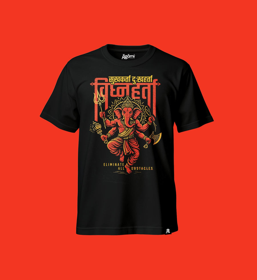 Ganpati Vighnaharta T-Shirt - Black