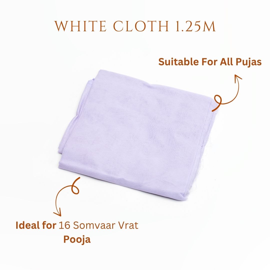 White cloth for pooja