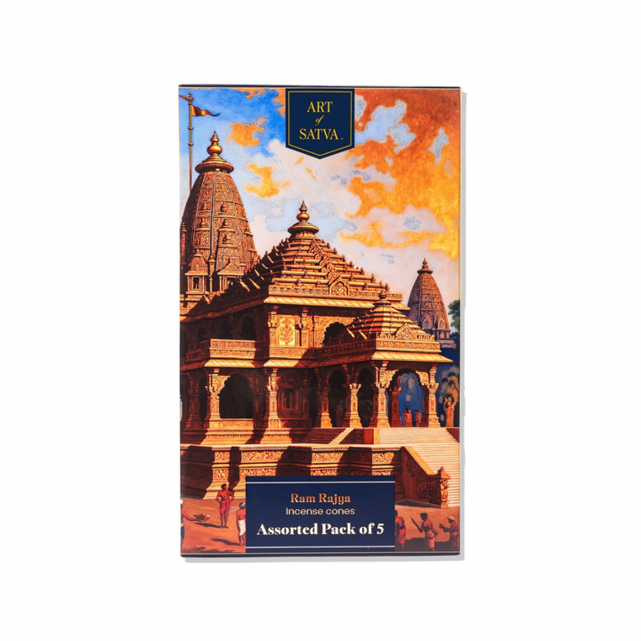 Art of Satva assorted Mandir incense pack front view - Sanatana Journey