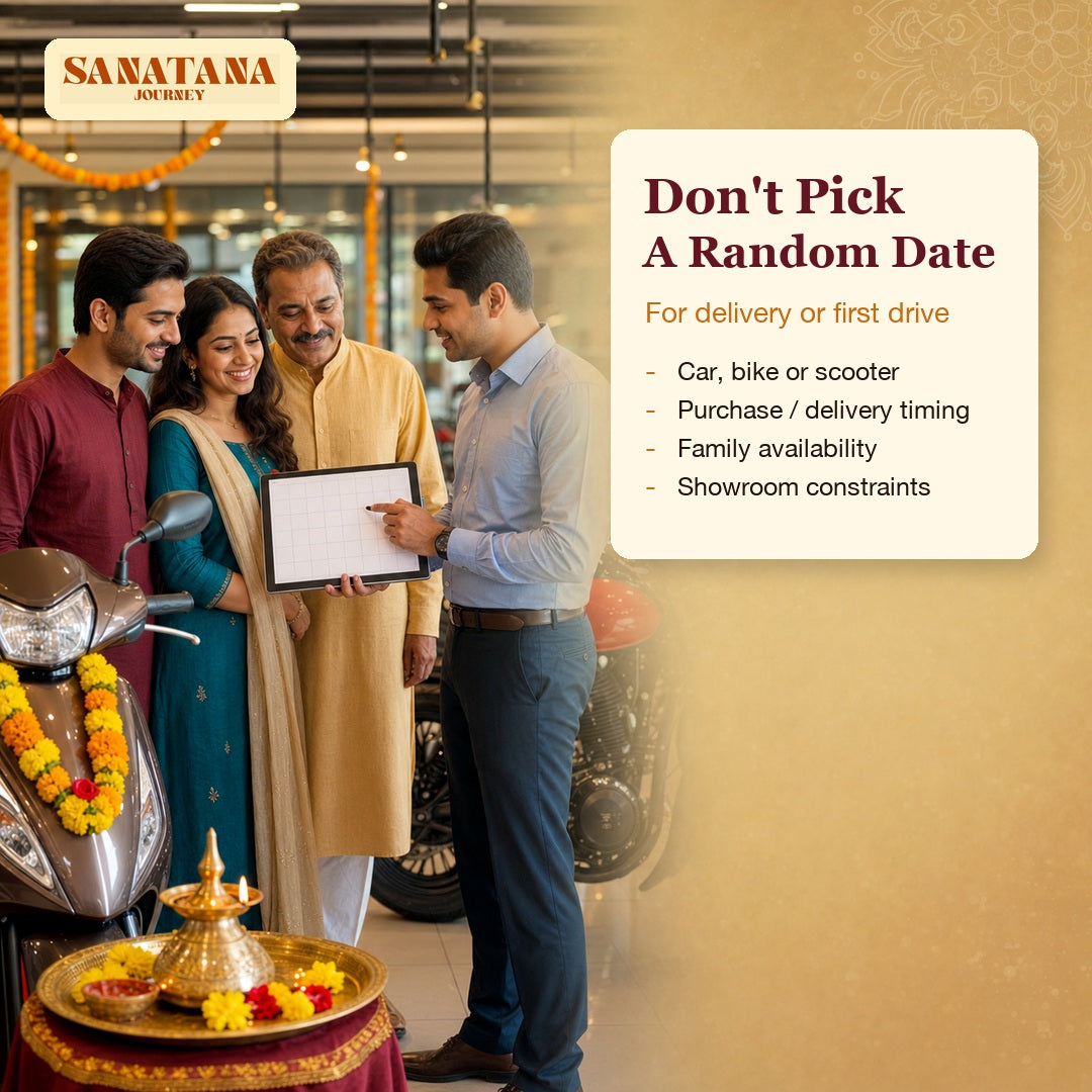 Avoid choosing a random vehicle delivery date with vehicle muhurat consultation