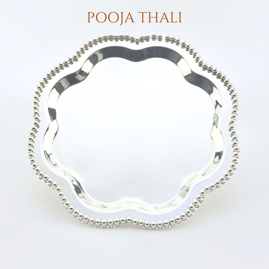 silver thali for pooja