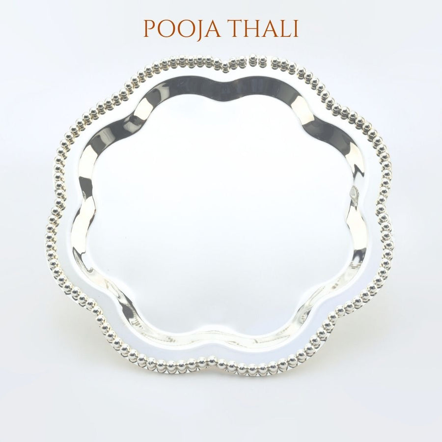 silver thali for pooja