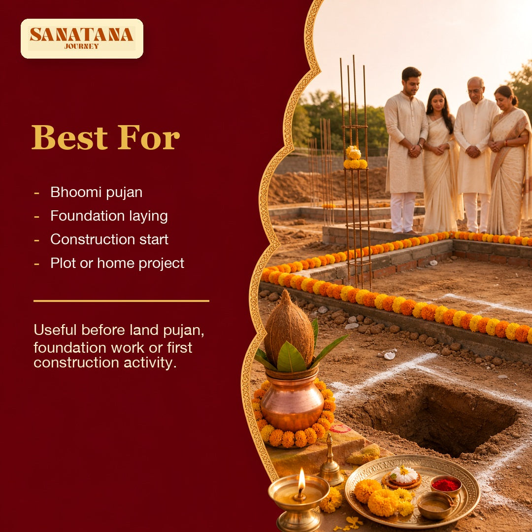 Bhoomi pujan muhurat for foundation laying and construction start