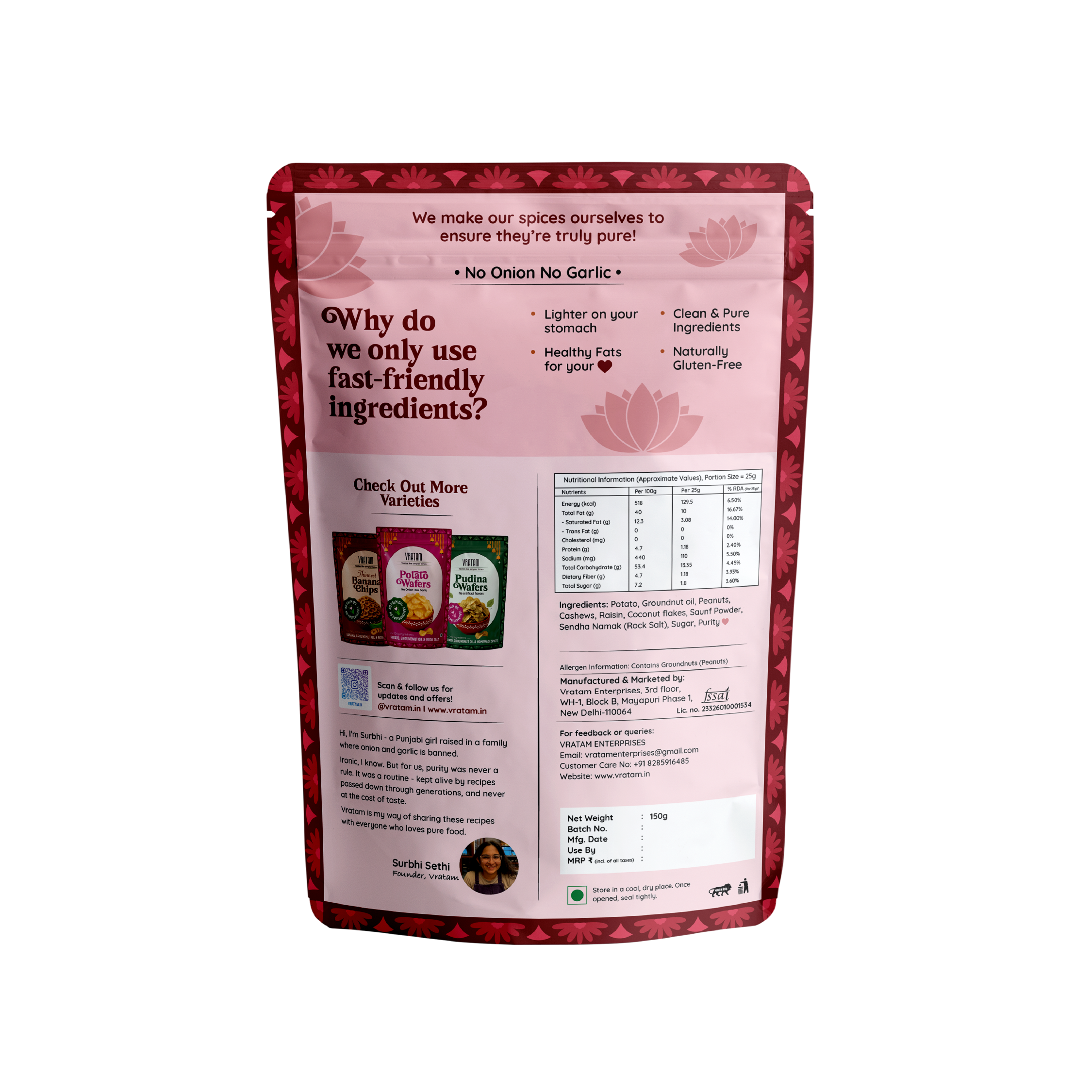 Vratam Dry Fruit Falhari Mixture – Pack of 3 or 5