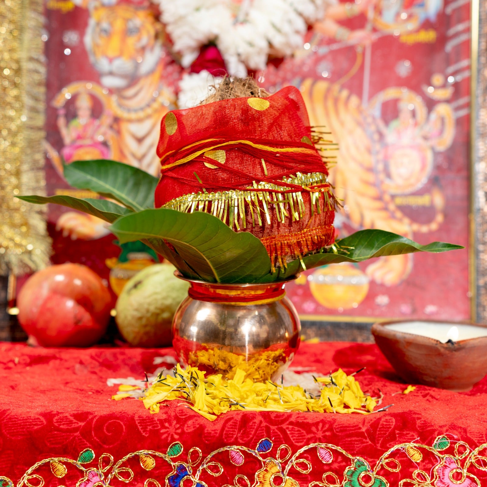 copper kalash for pooja