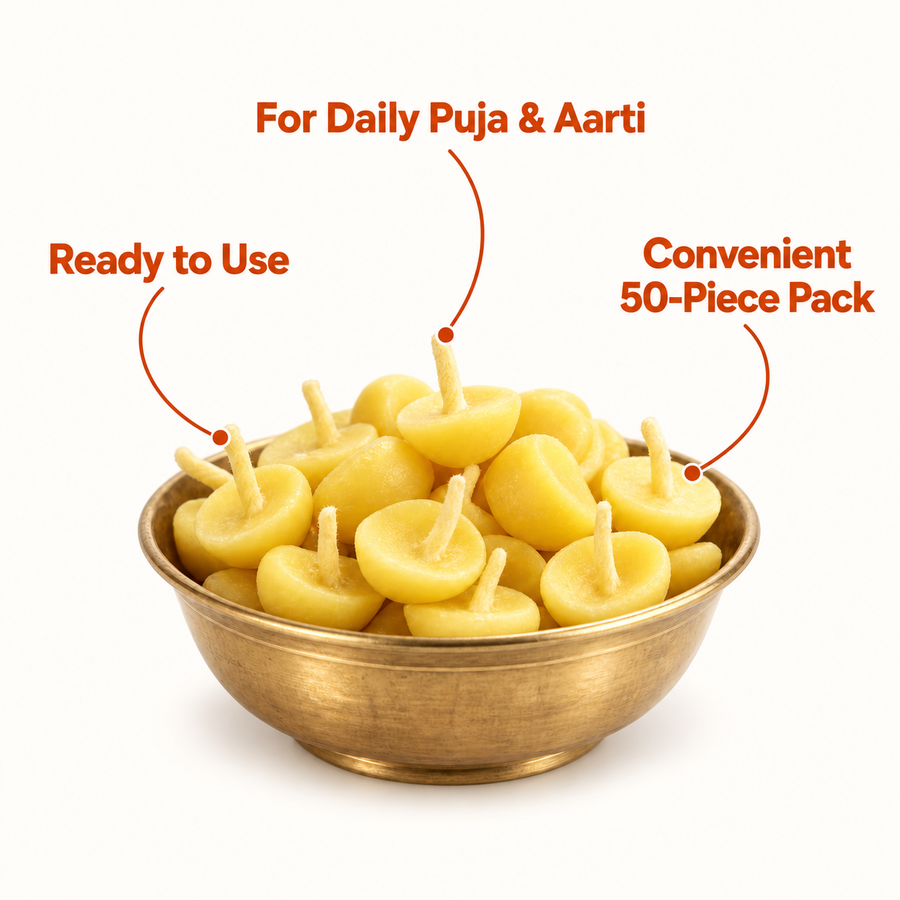 Cow ghee wicks benefits for daily puja and aarti