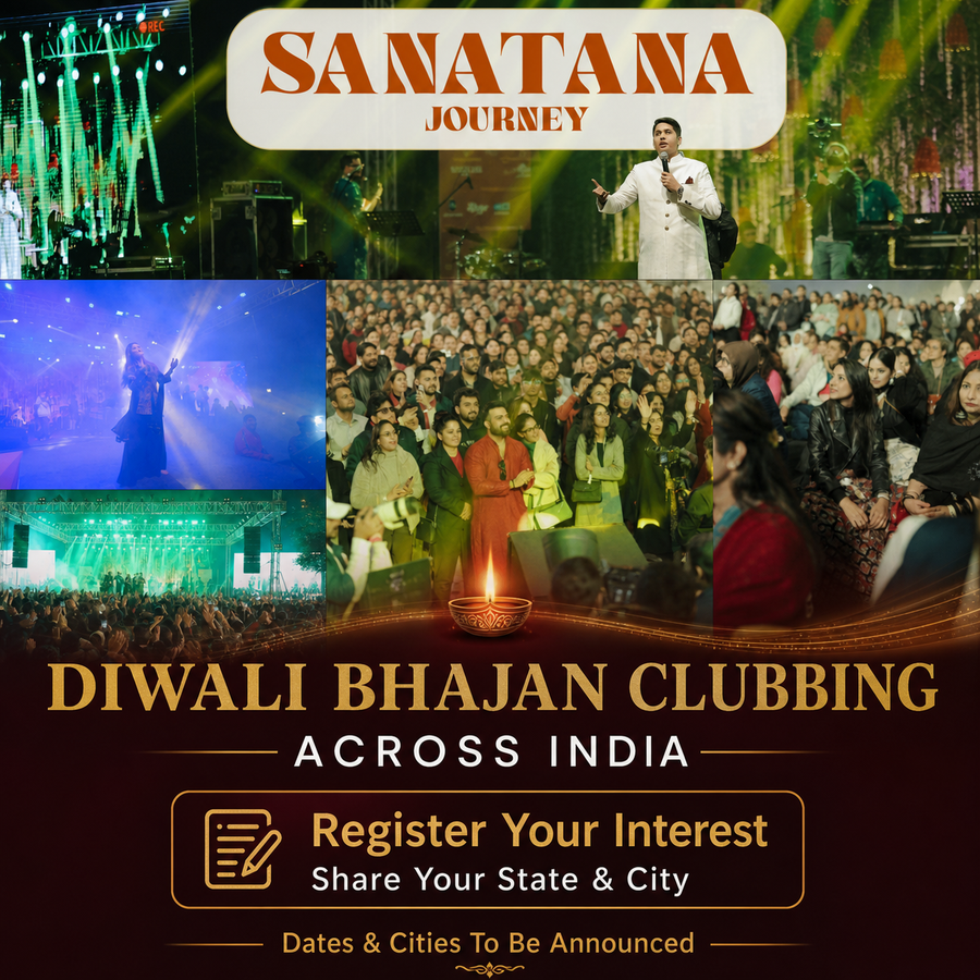Diwali Bhajan Clubbing across India – real Sanatana Journey event highlights and interest registration