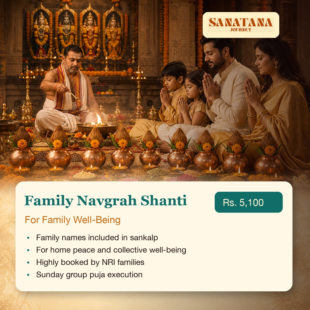 Family Navgrah Shanti Puja highly booked by NRI families