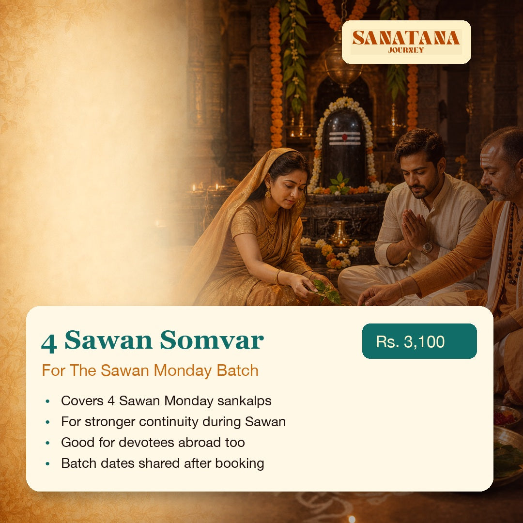 Four Sawan Somvar Sankalp Puja package Rs 3100