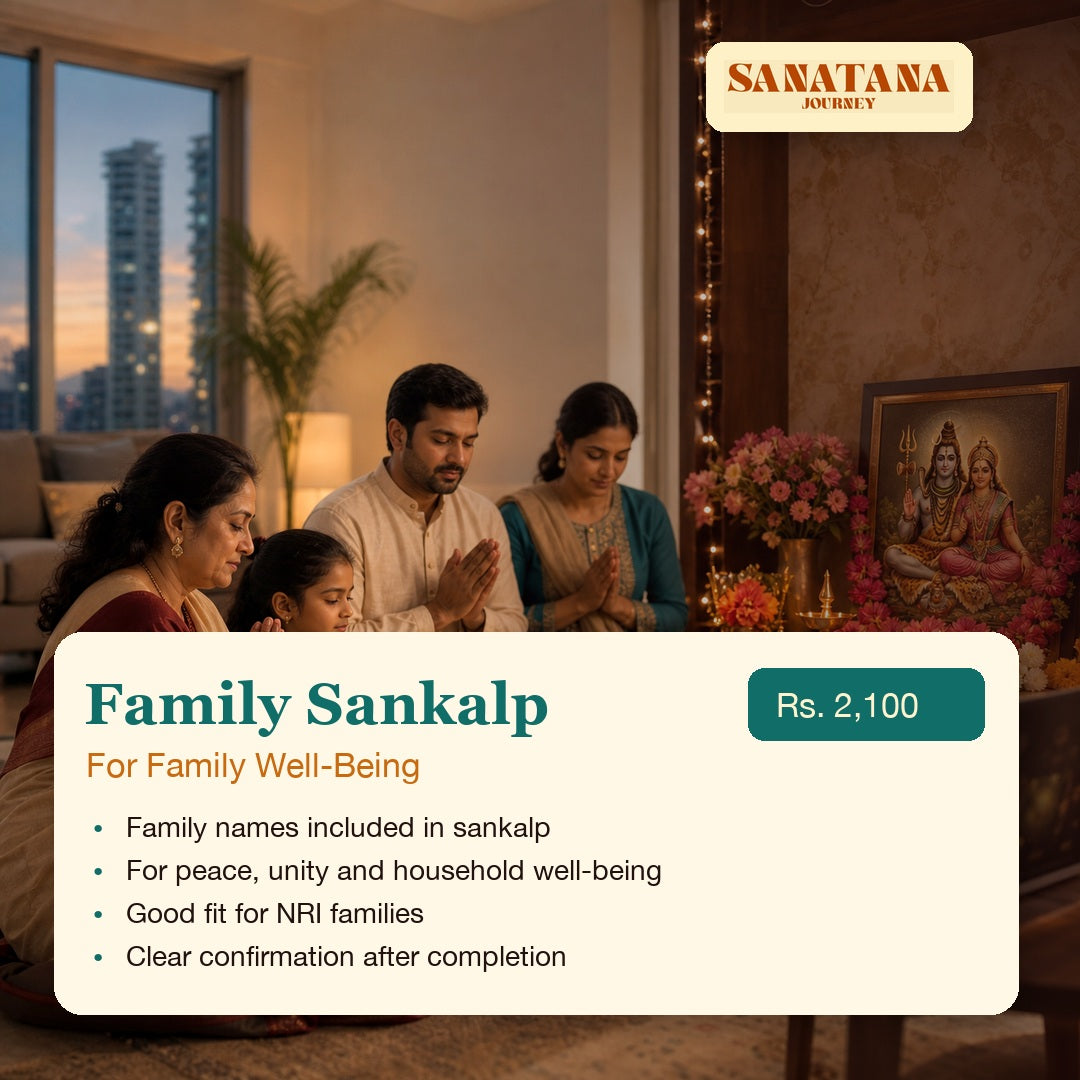 Gauri Shankar Family Sankalp Puja for family well-being and NRI families at Rs 2100