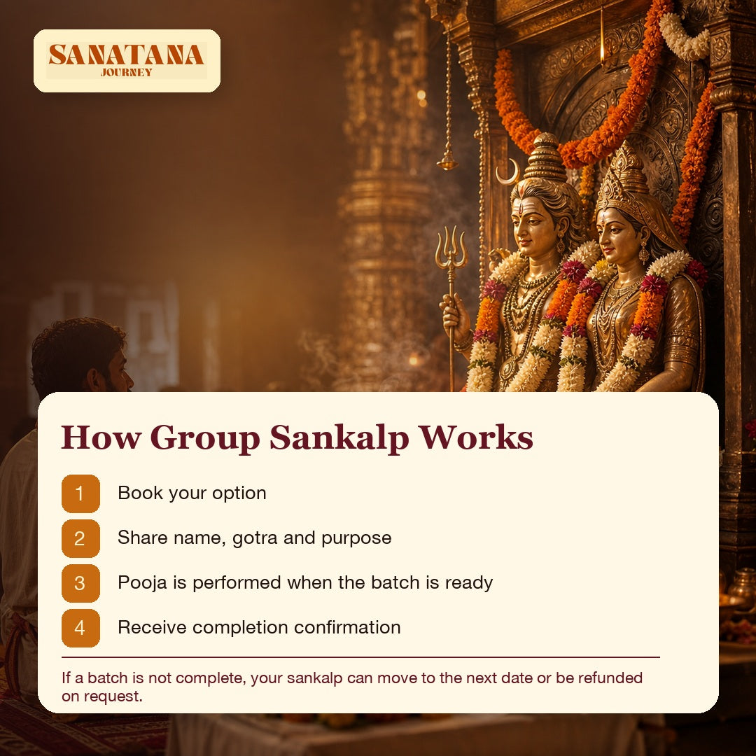 How Gauri Shankar Group Sankalp Puja works from booking to completion confirmation