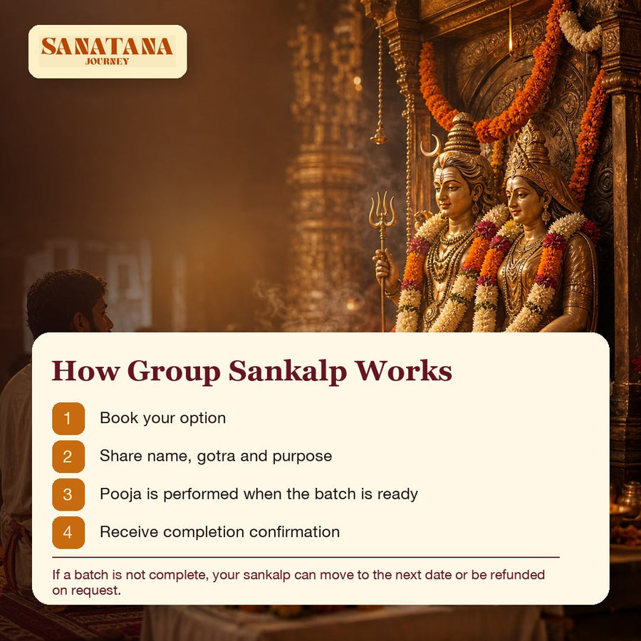 How Gauri Shankar Group Sankalp Puja works from booking to completion confirmation