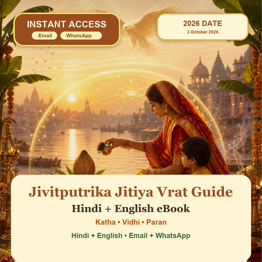 Jivitputrika Jitiya Vrat Guide Hindi and English eBook cover with instant access by Email and WhatsApp