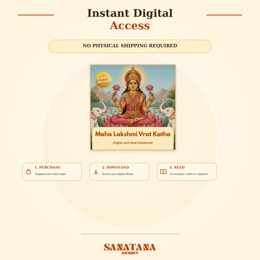Instant digital access steps for the Lakshmi Prosperity Hindi and English eBook collection