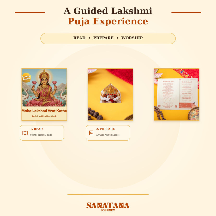 Read, prepare and worship with the Lakshmi Prosperity Experience bundle