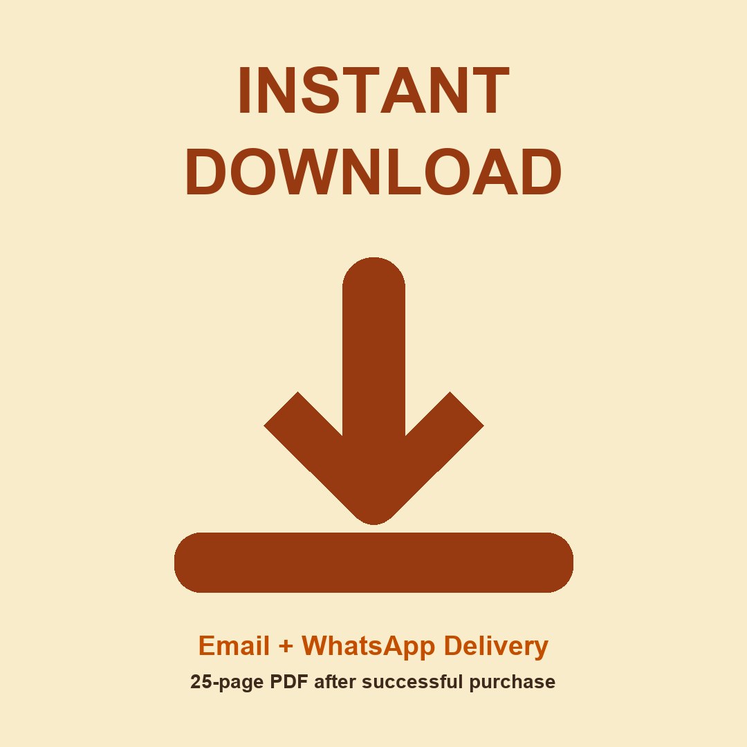 Mahalakshmi Vrat 2026 digital eBook: 25-page PDF delivered by email and WhatsApp after purchase
