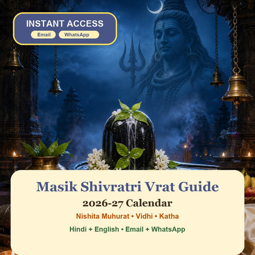 Masik Shivratri Vrat Guide Hindi and English eBook cover with instant access by Email and WhatsApp