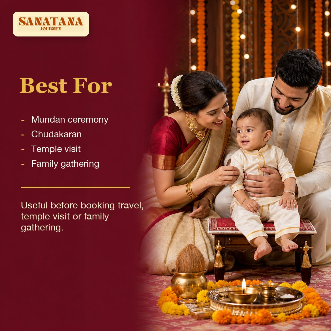Mundan chudakaran temple visit and child ceremony muhurat consultation