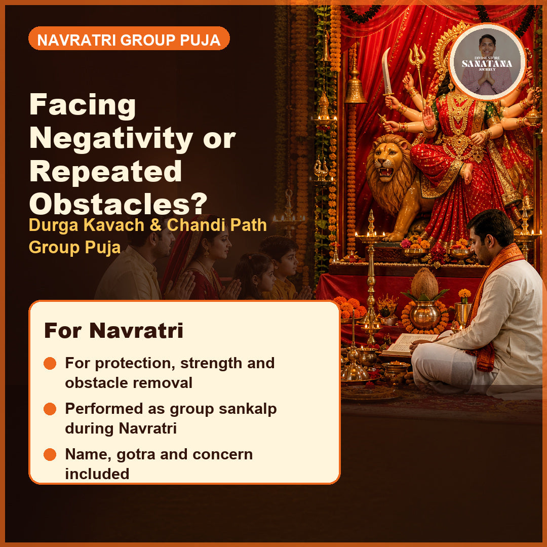 Navratri Durga Kavach and Chandi Path Group Sankalp Puja for negativity and obstacles