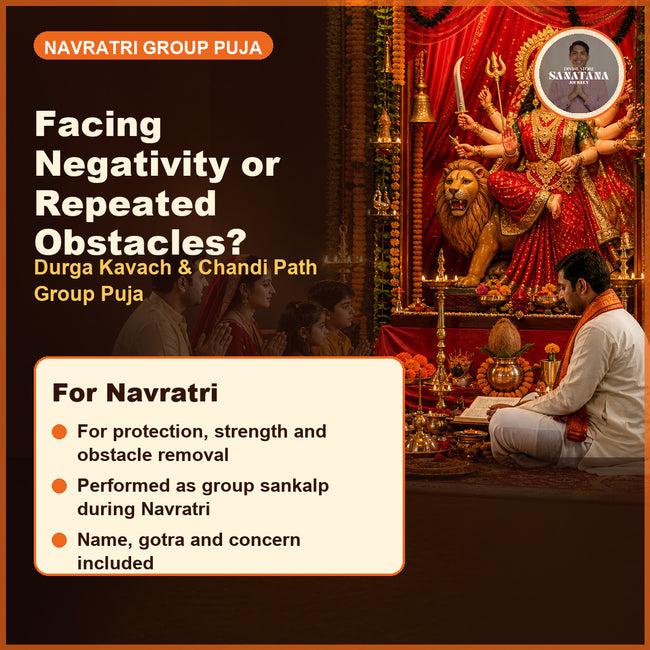 Navratri Durga Kavach and Chandi Path Group Sankalp Puja for negativity and obstacles