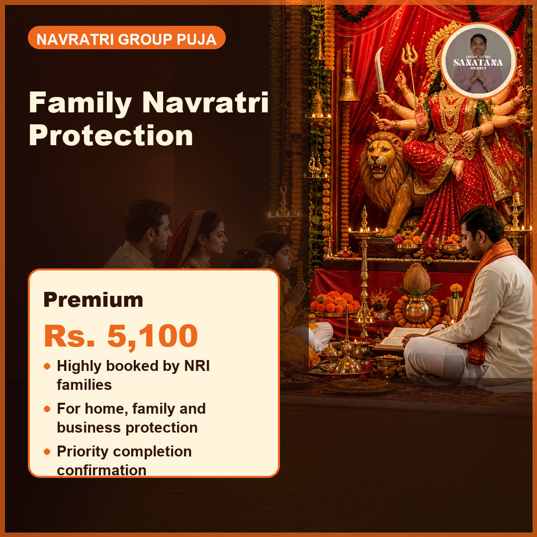 Family Navratri Protection Sankalp Puja highly booked by NRI families Rs 5100