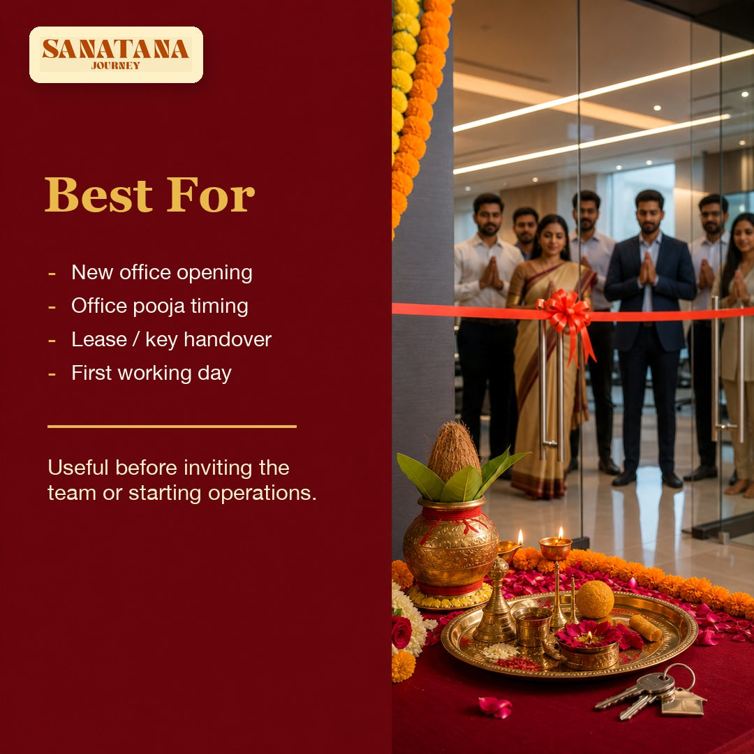 New office muhurat for office pooja lease key handover and first workday