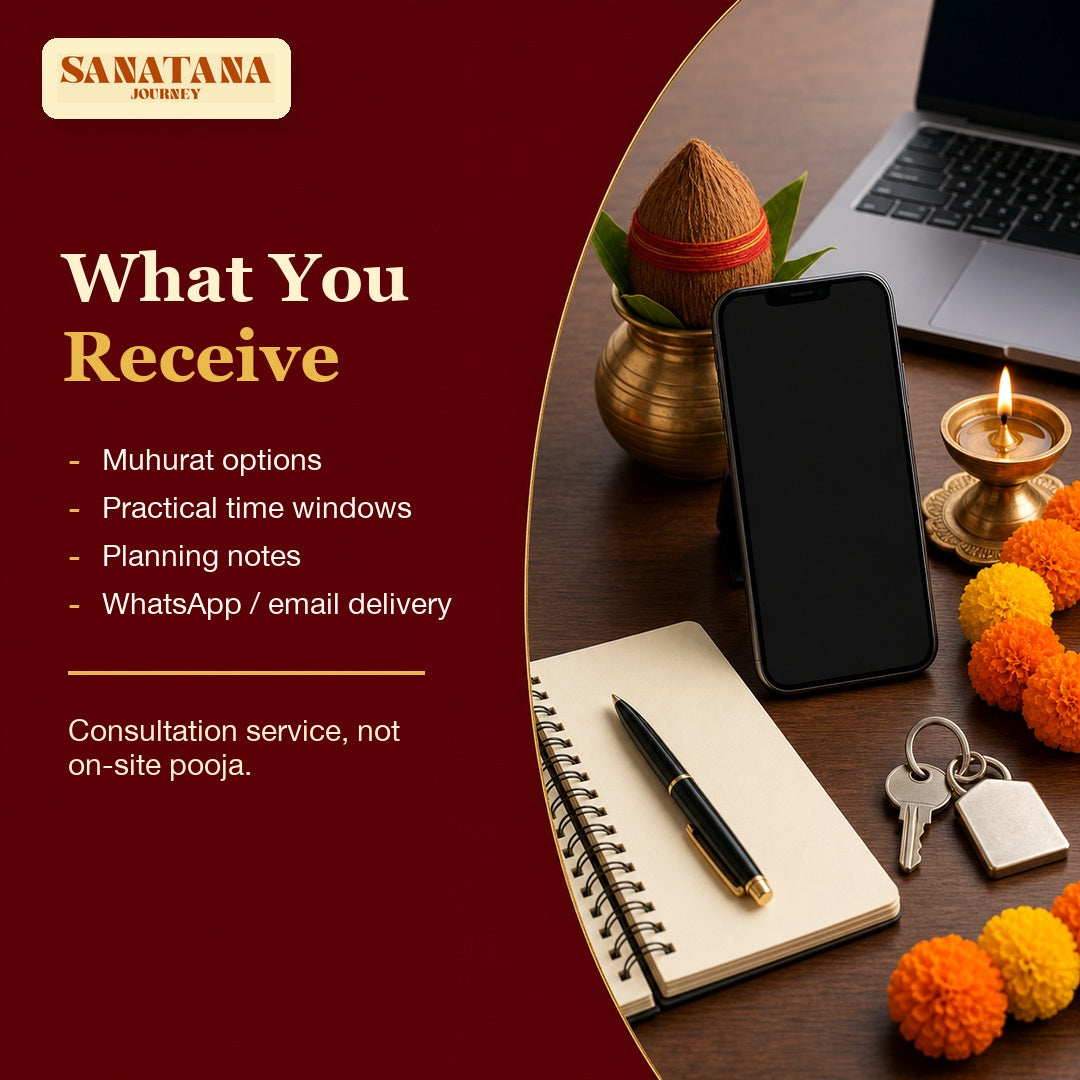 What you receive in new office pooja muhurat consultation