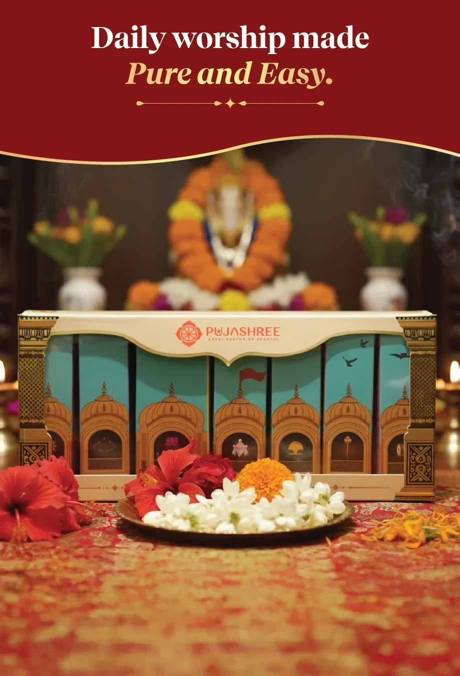 Dainik Pooja Combo - Complete Weekly Pooja Kit with Pooja Thali (All-in-One Set)