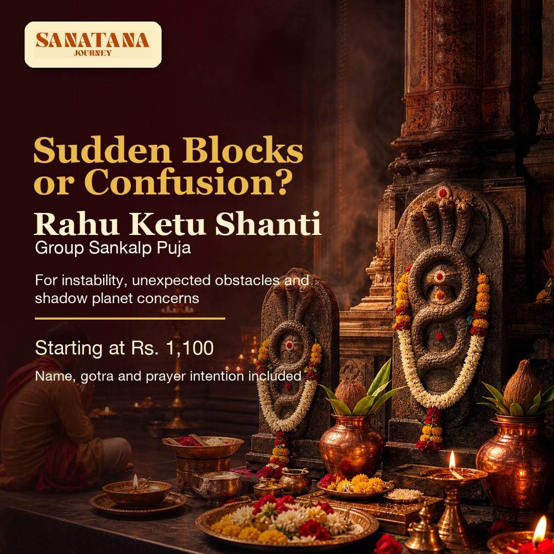 Rahu Ketu Shanti Group Sankalp Puja for sudden blocks confusion and instability