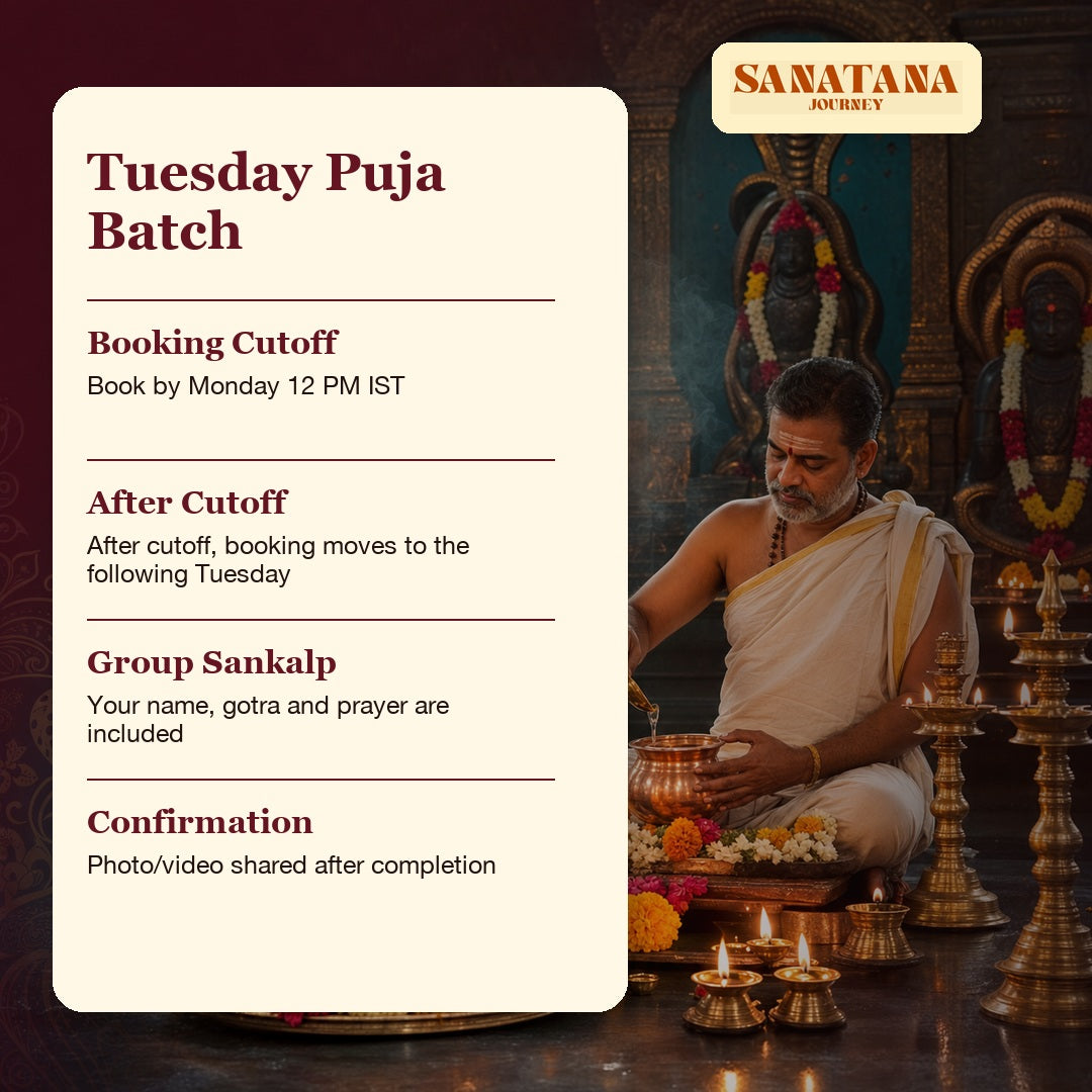 Rahu Ketu Tuesday puja batch booking cutoff