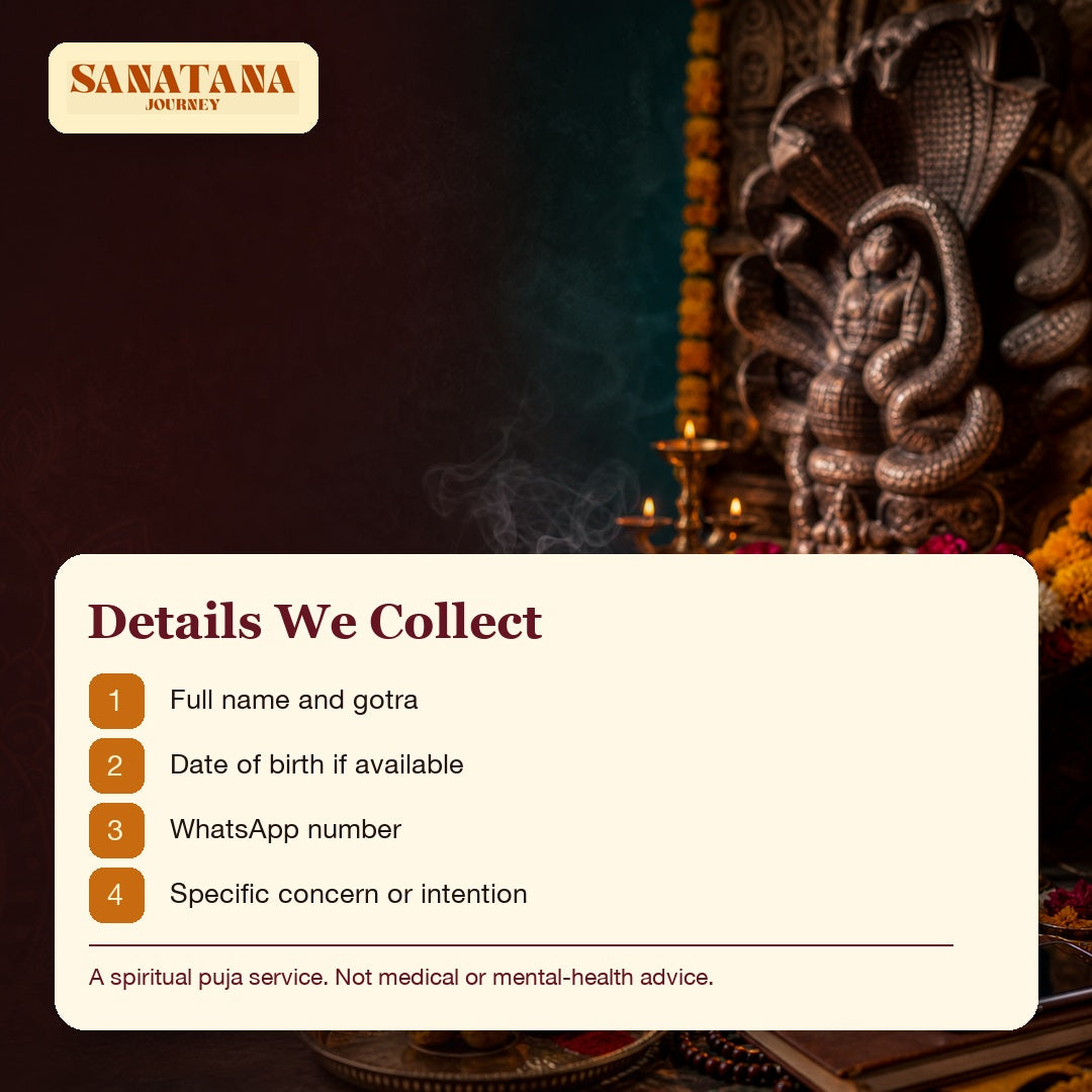 Rahu Ketu puja details collected name gotra date of birth WhatsApp concern
