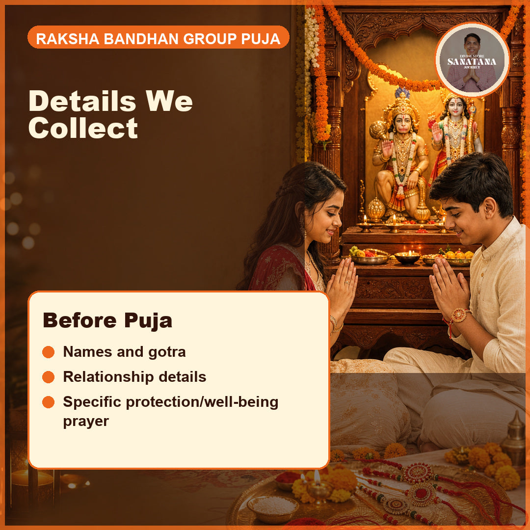 Raksha Bandhan Puja details collected names gotra relationship and protection prayer