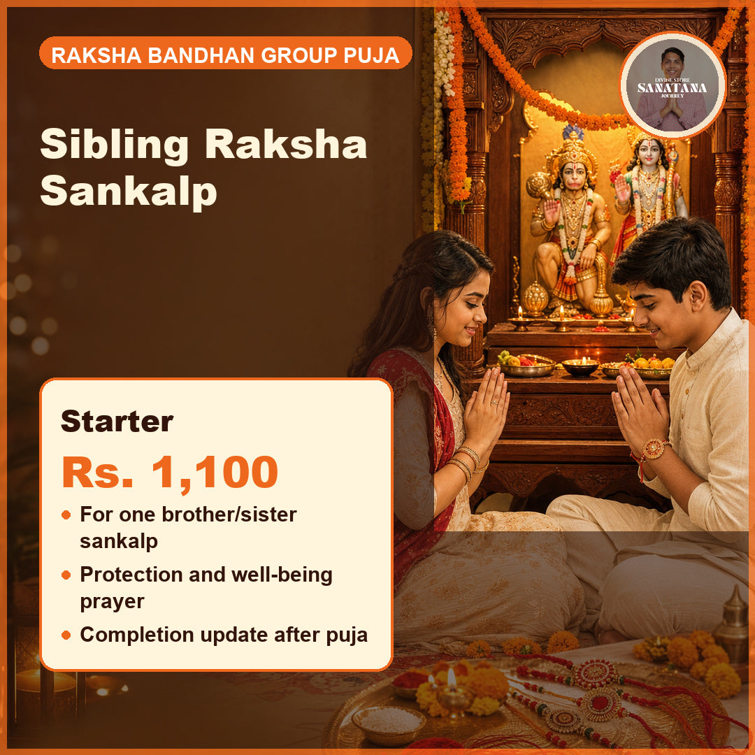 Sibling Raksha Sankalp Puja Rs 1100 for Raksha Bandhan