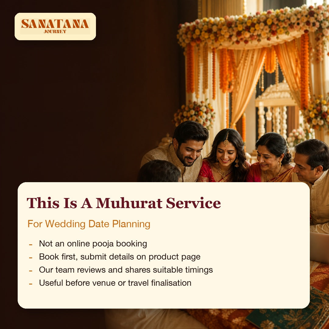 Shaadi Muhurat service is not an online pooja booking